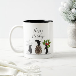 ペンギンのクリスマスパーソナルギフト ツートーンマグカップ
