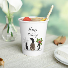 ペンギンのクリスマスパーソナルギフト 紙コップ