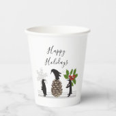 ペンギンのクリスマスパーソナルギフト 紙コップ (正面)
