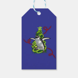 ペンギンのクリスマス ギフトタグ