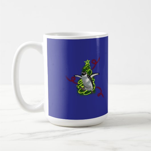 ペンギンのクリスマス コーヒーマグカップ (左)