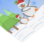 ペンギンのクリスマス ショートテーブルランナー (コーナー)
