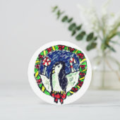 ペンギンのクリスマス シーズンカード (スタンド正面)