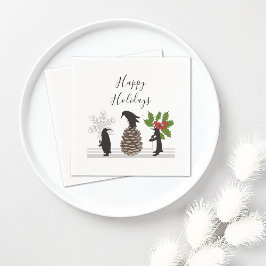 ペンギンのクリスマス スタンダードカクテルナプキン