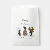 ペンギンのクリスマス フェイバーバッグ (正面)