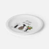 ペンギンのクリスマス ペーパープレート (アングル)
