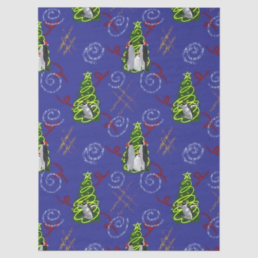 ペンギンのクリスマス 薄葉紙 (正面)
