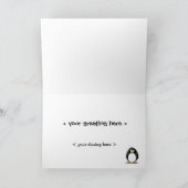 ペンギンのグリーティングカード カード (内部)