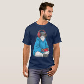 ペンギンのゲームコントローラー Tシャツ (正面フル)