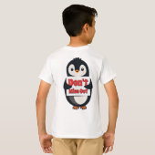 ペンギンのサイン: お見逃しなく Tシャツ (裏面フル)