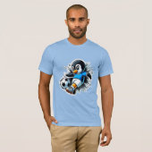 ペンギンのサッカー感覚4 Tシャツ (正面フル)