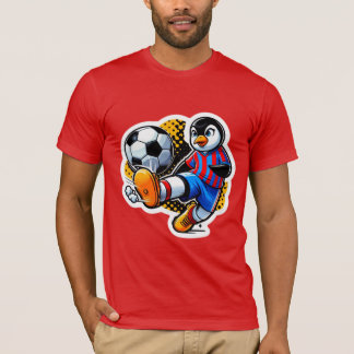 ペンギンのサッカー感覚6 Tシャツ