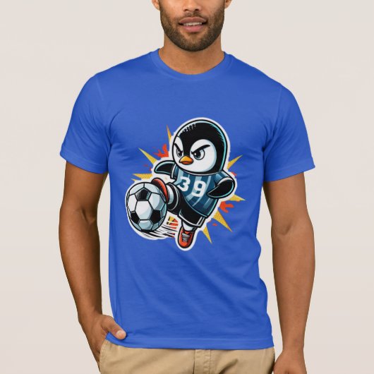 ペンギンのサッカー感覚7 Tシャツ (正面)