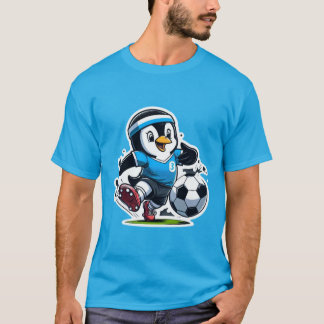ペンギンのサッカー感覚 Tシャツ