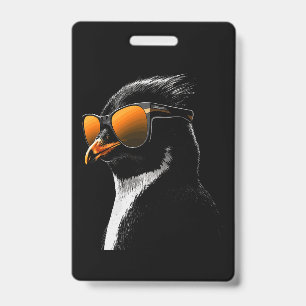 ペンギンのサングラス バッジ