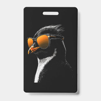 ペンギンのサングラス バッジ
