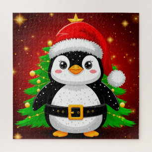 🐧 ペンギンのサンタ クリスマスツリーのホリデーFun ✨ ジグソーパズル