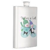 ペンギンのスケートで滑ることはクールです フラスク (右)