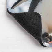 ペンギンのスノーボード急斜面下り マウスパッド (コーナー)