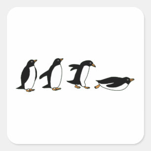 ペンギンのスライド スクエアシール