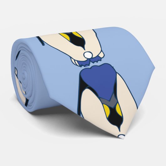 ペンギンのタイ ネクタイ (ロール)