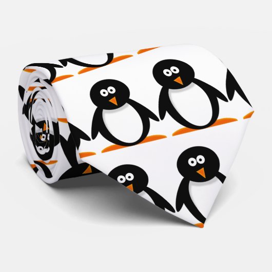 ペンギンのタイ ネクタイ (ロール)