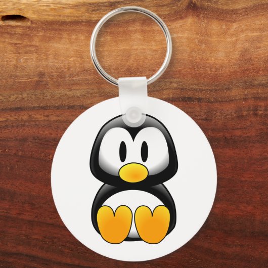 ペンギンのタックス画像 キーホルダー (正面)