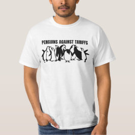 ペンギンのタールへの関税おもしろいに抗議するペンギン Tシャツ