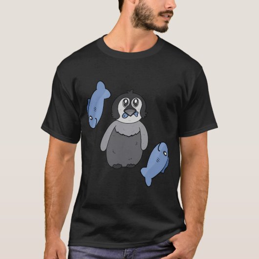 ペンギンのディナー Tシャツ (正面)