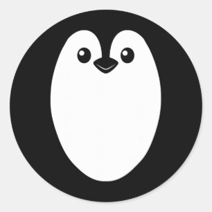 ペンギンのハロウィン男性への衣装の女の子クールども ラウンドシール