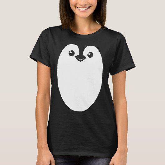 ペンギンのハロウィン男性への衣装の女の子クールども Tシャツ (正面)