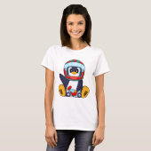 ペンギンのバイク Tシャツ (正面フル)