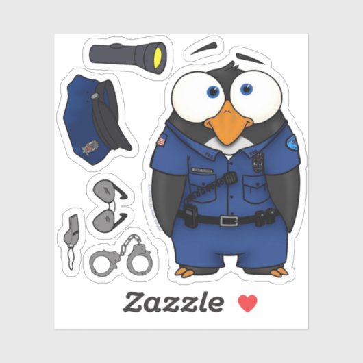 ペンギンのパブロ、ステッカーセット シール (シート)