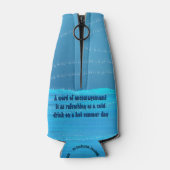 ペンギンのパブロ、引用文ボトル付クール ボトルクーラー (裏面)