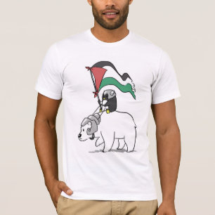 ペンギンのパレスチナの団結のキャンペーン Tシャツ