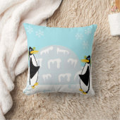 ペンギンのパレード クッション (ブランケット)