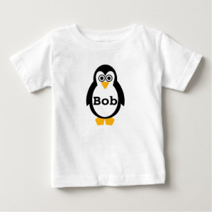 ペンギンのパーティーのガーベラのベスト ベビーTシャツ