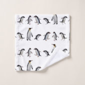 ペンギンのパーティーの浴室タオルセット バスタオルセット (ウォッシュタオル)