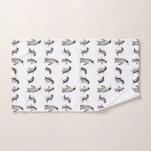 ペンギンのパーティーの浴室タオルセット バスタオルセット (ハンドタオル)