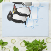 ペンギンのパーティー キッチンタオル (折り畳み)