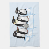 ペンギンのパーティー キッチンタオル (縦)