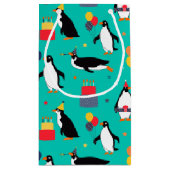 ペンギンのパーティー スモールペーパーバッグ (裏面)