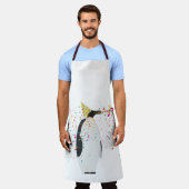 ペンギンのパーティー – 動物のパーティー エプロン (着用した状態)