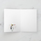 ペンギンのパーティー – 動物のパーティー カード (内部)