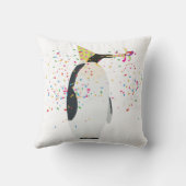 ペンギンのパーティー – 動物のパーティー クッション (裏面)