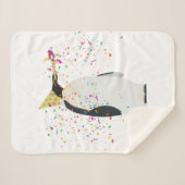 ペンギンのパーティー – 動物のパーティー シェルパブランケット (正面(横))