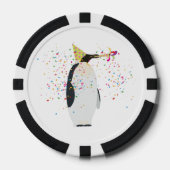 ペンギンのパーティー – 動物のパーティー ポーカーチップ (正面)