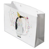 ペンギンのパーティー – 動物のパーティー ラージペーパーバッグ (裏面アングル)