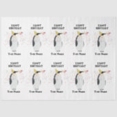 ペンギンのパーティー – 誕生日パーティーの動物の名前 薄葉紙 (正面)