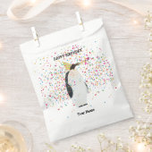 ペンギンのパーティー – 誕生日パーティーの動物 フェイバーバッグ (クリップ留めされた状態)